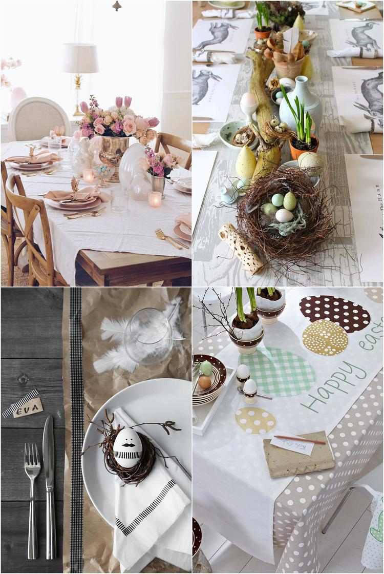 easter table decorating ideas natural colors