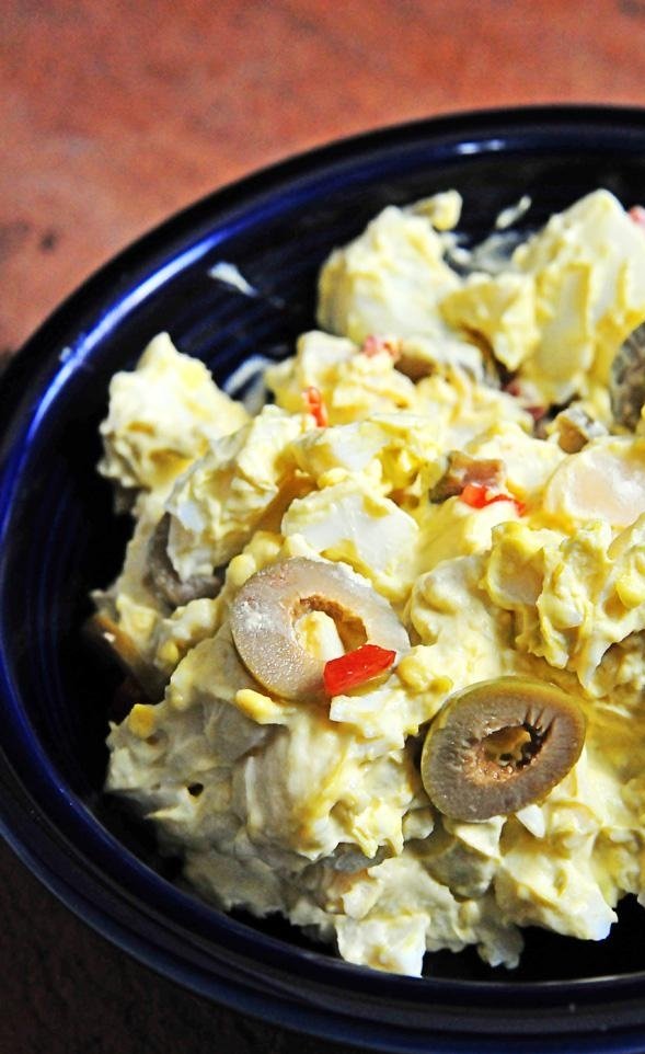 egg salad with olives recipe