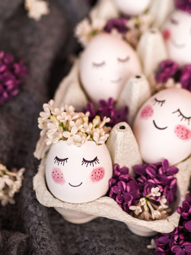 how to make easter eggs with funny faces creative ideas
