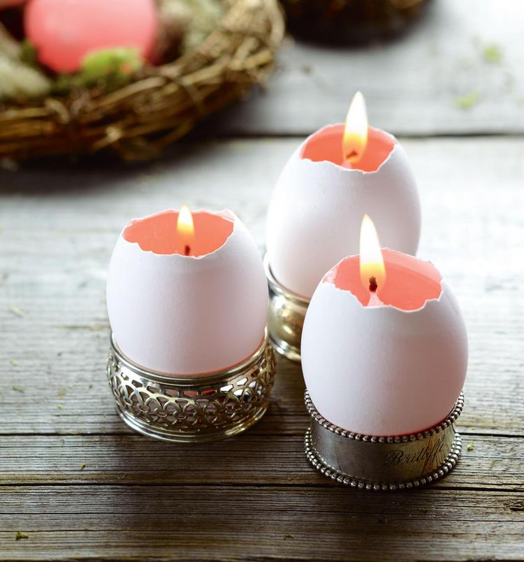 how to make pretty easter egg candles easy craft ideas