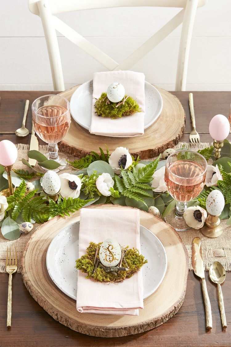 natural colors Easter tabscape ideas place setting