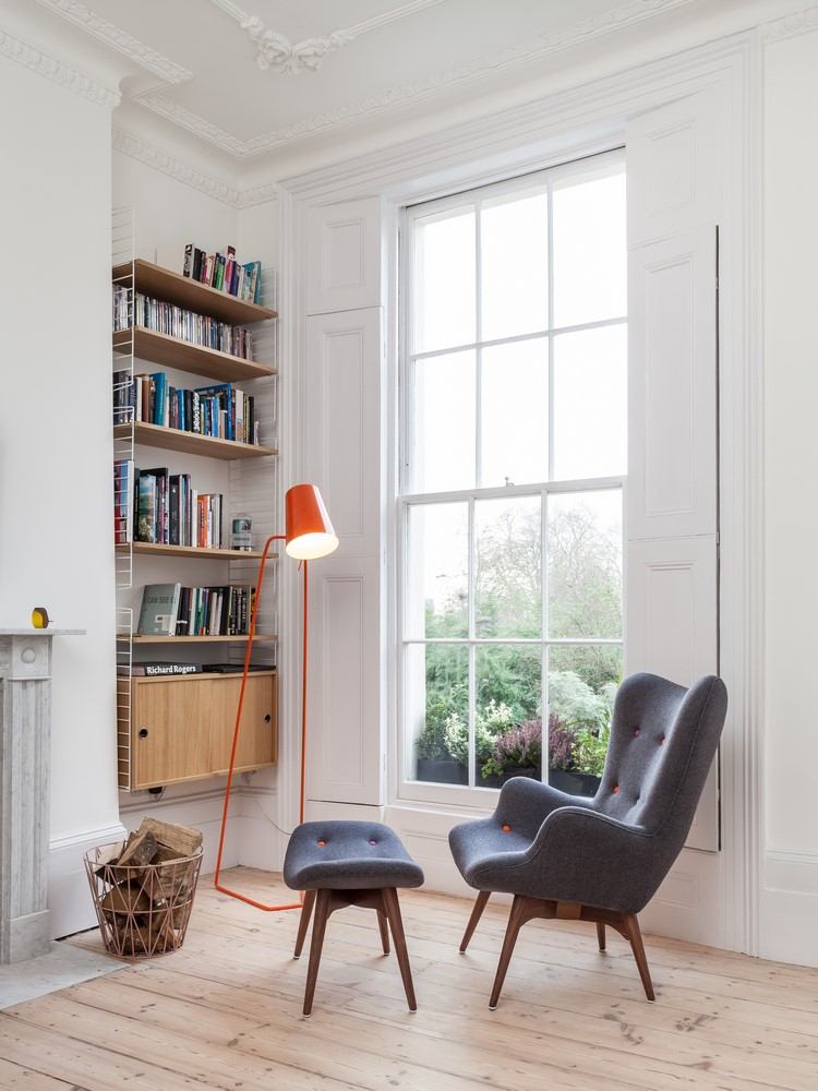 reading corner beside large window
