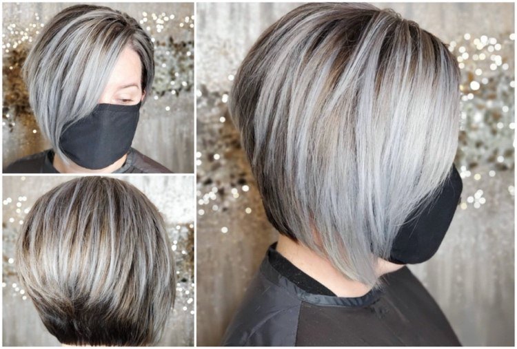 short-haircut-gray-highlights-on-brown-hair