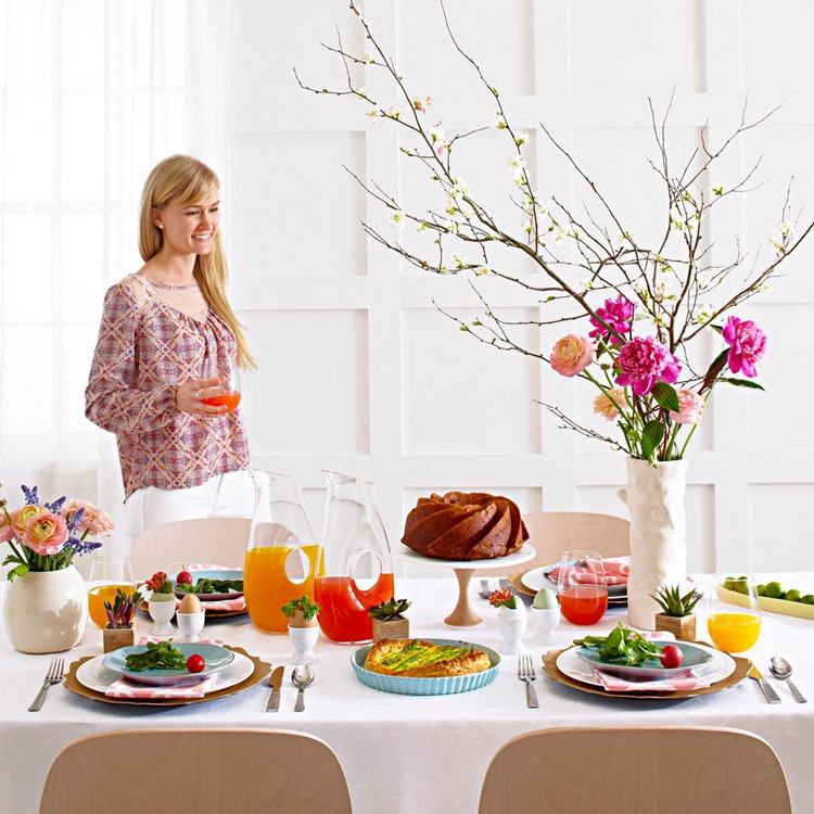 spring and easter table setting ideas