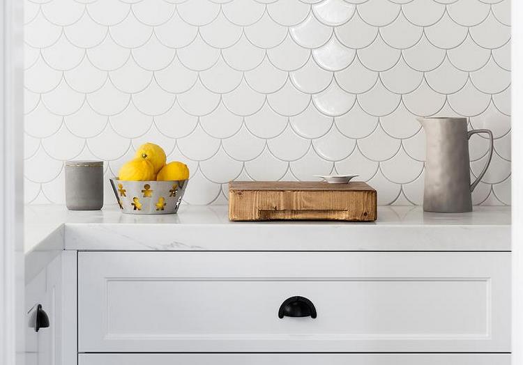 white fan kitchen backsplash tiles modern home interiors