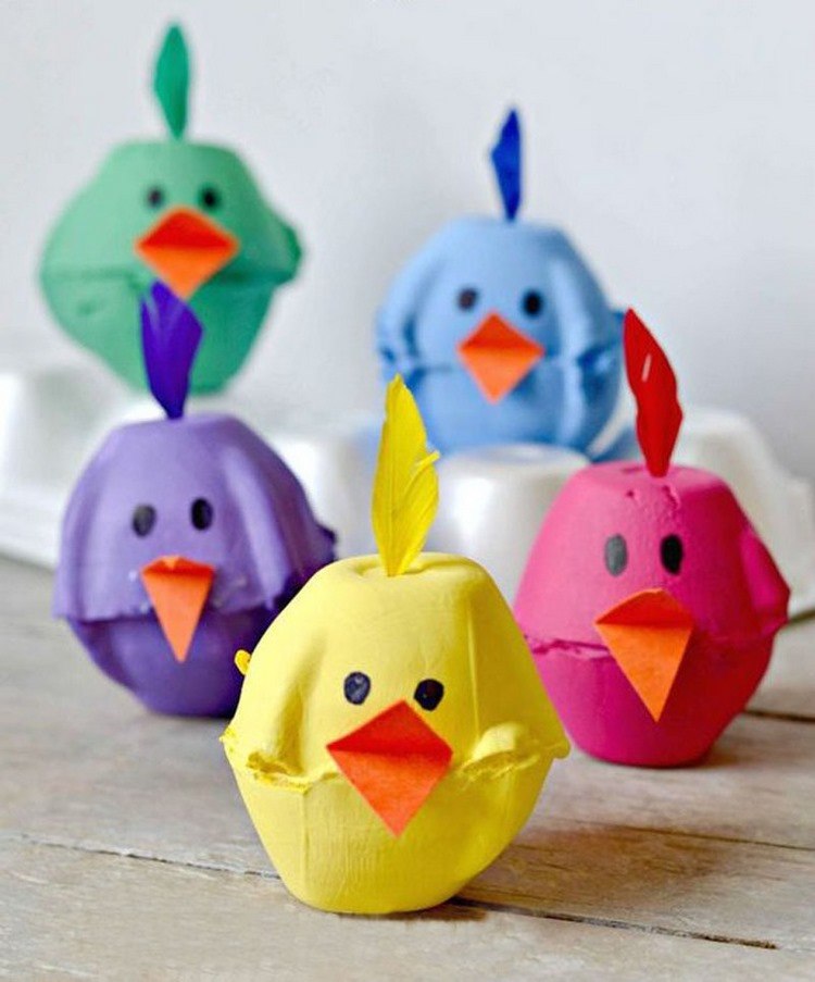 Easter crafts for kids DIY cute chicks