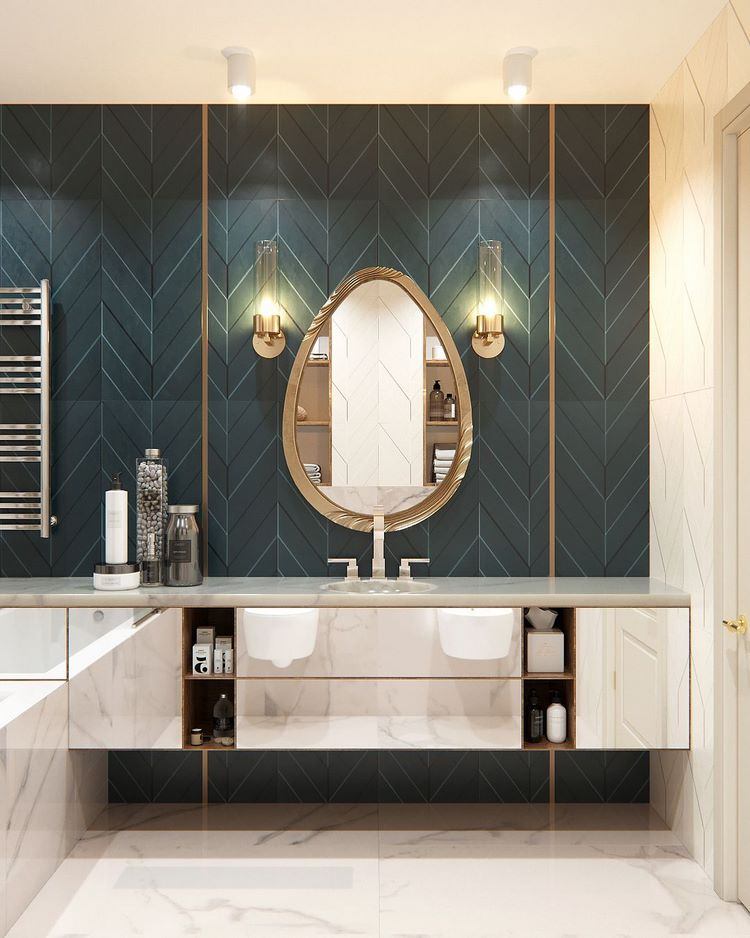 Mirrors are an important part of the decor