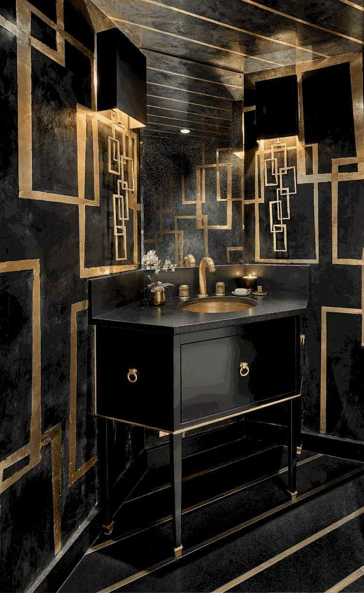 bathroom furniture and lighting art deco interior ideas