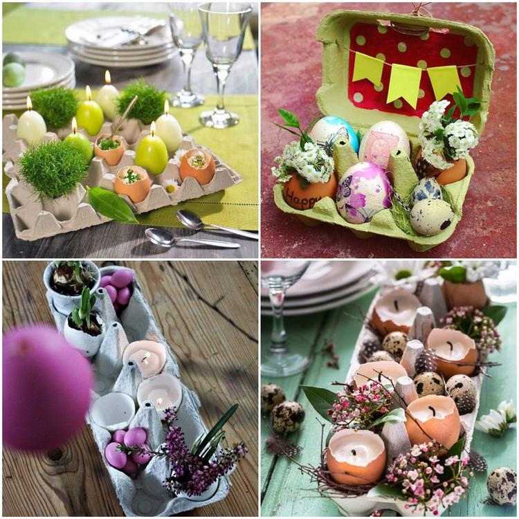 egg carton home decor ideas eggshell candles colored eggs flowers