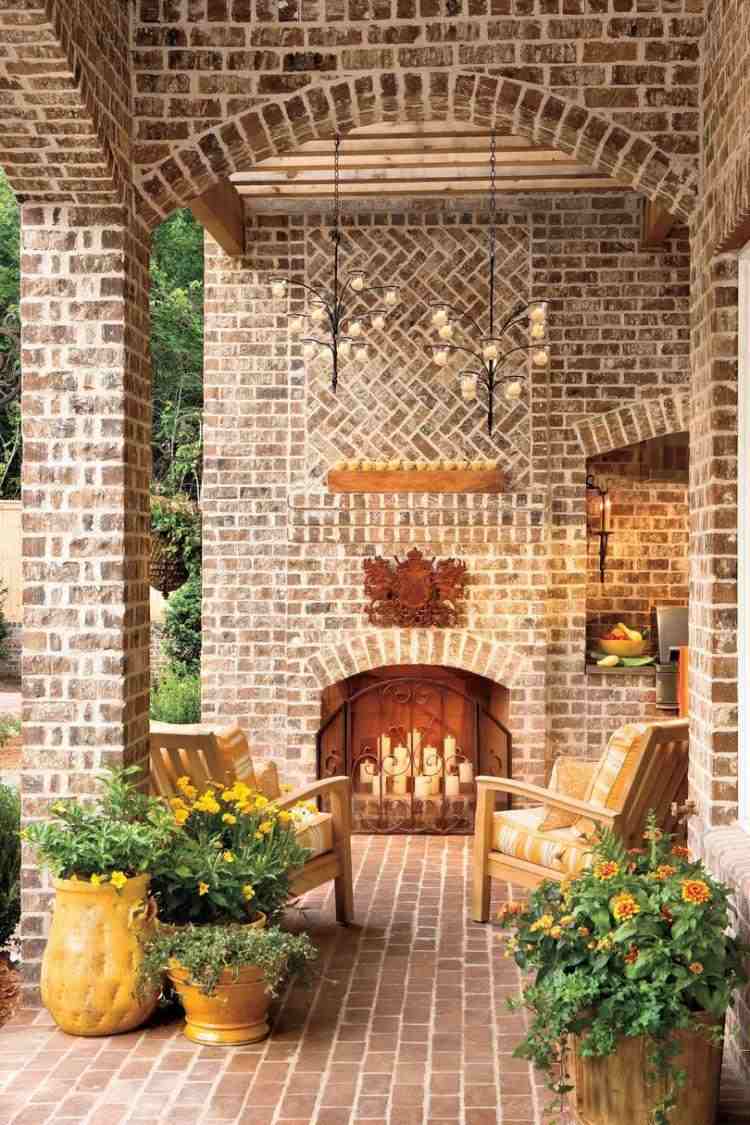 exterior design ideas outdoor fireplace