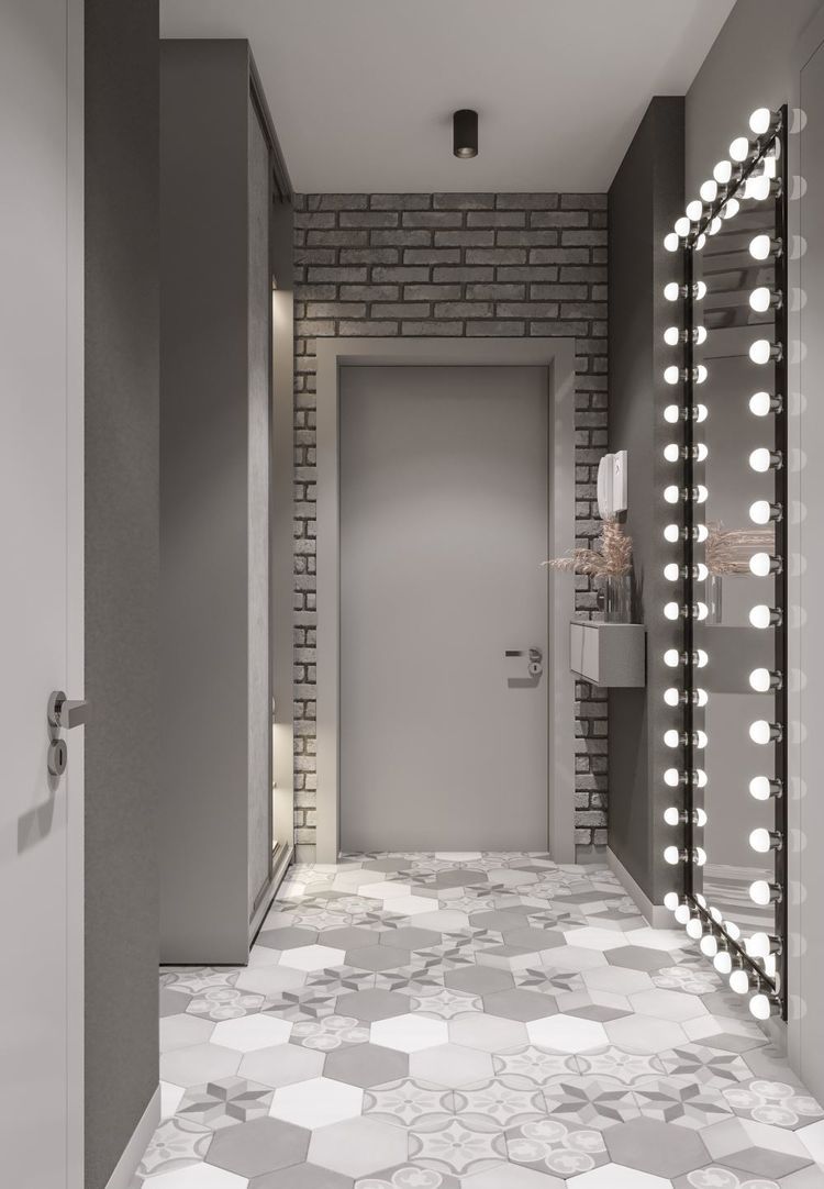 hallway flooring ideas honeycomb tiles modern home ideas
