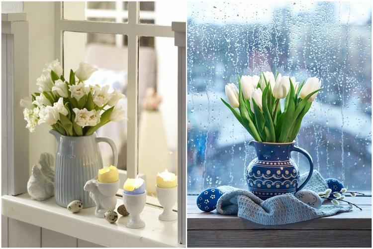 how to decorate the windows for Easter holiday
