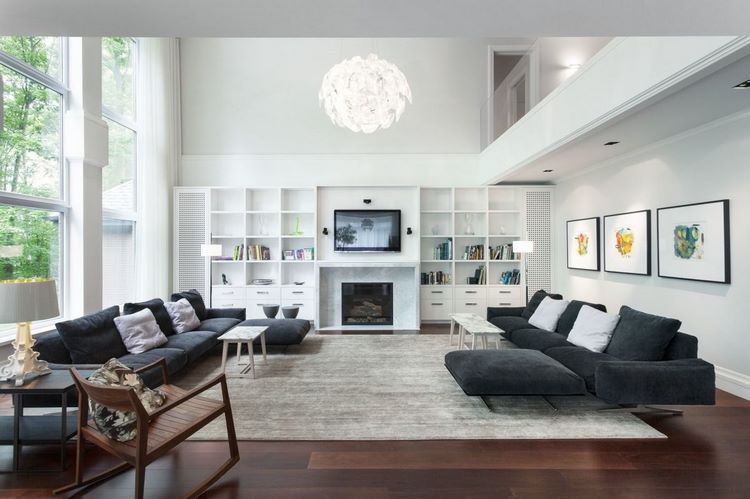 Interior Design Dark Floor, Living Room Ideas With Dark Hardwood Floors