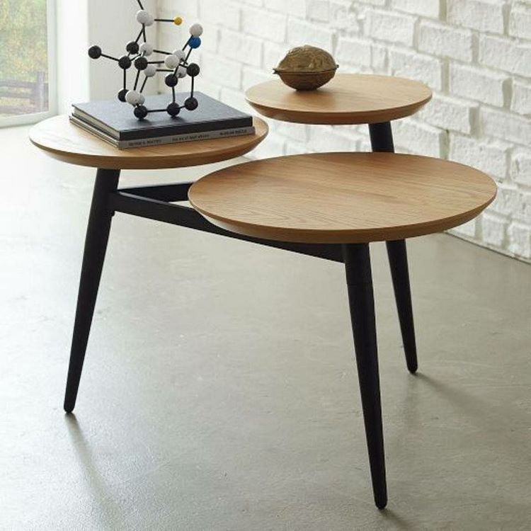 modern end table ideas multi level wood tops