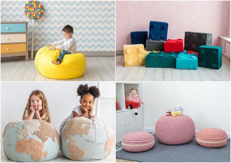 pouf ideas for kids rooms
