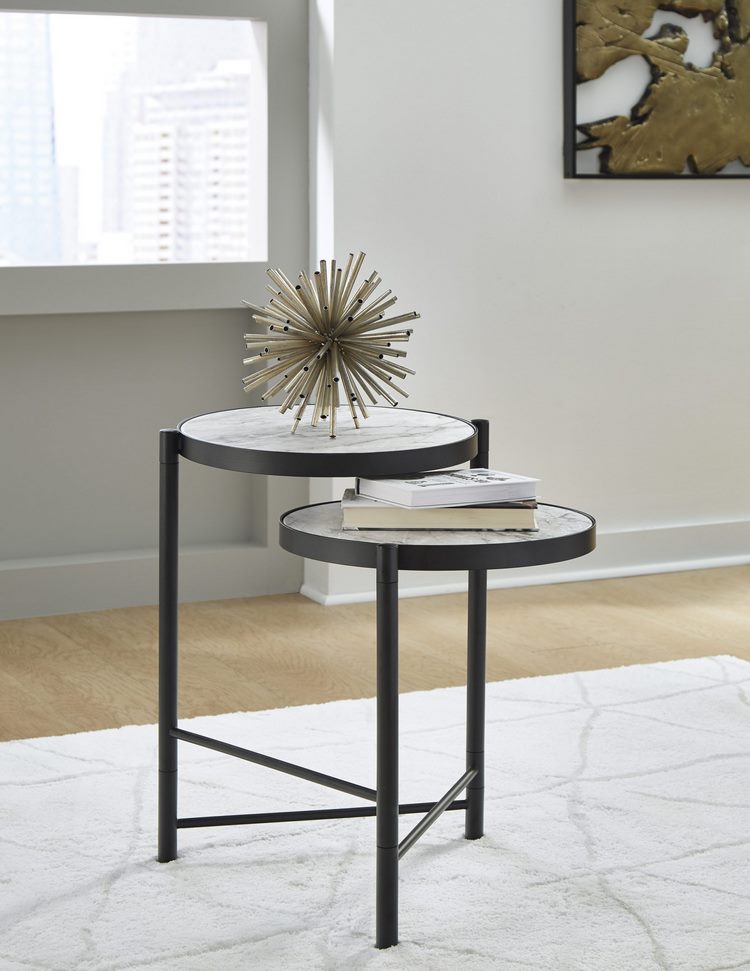 small two level end table