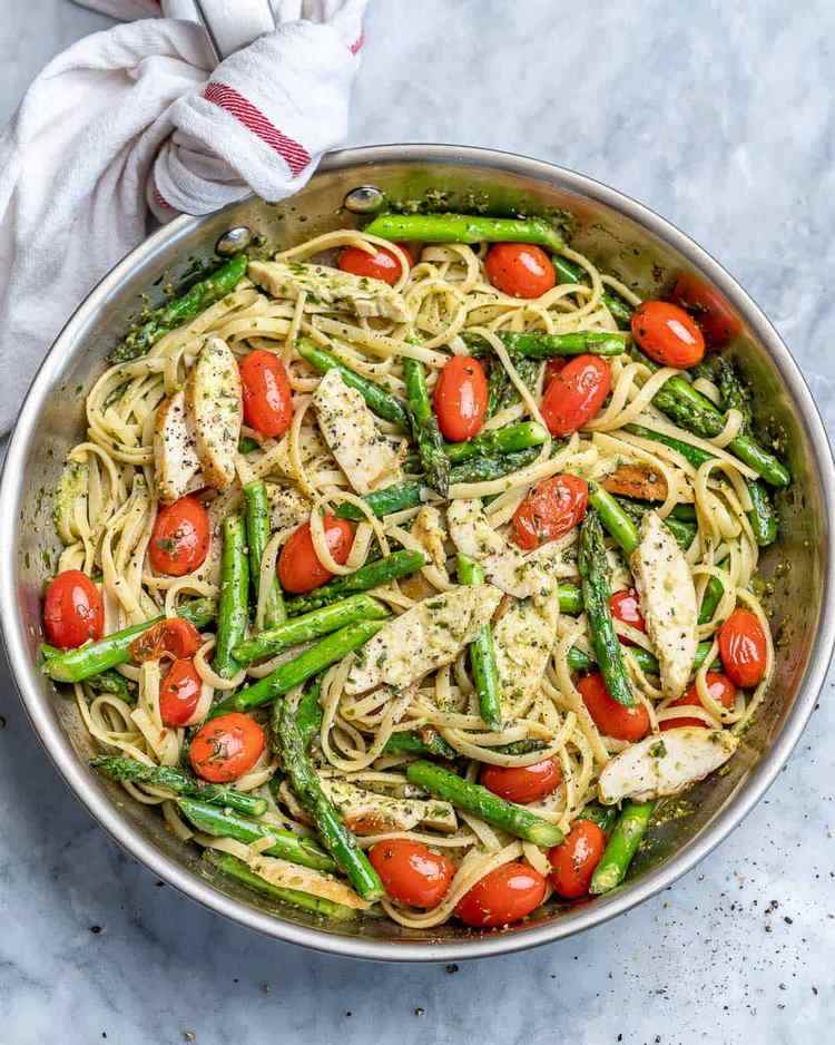 Asparagus and chicken pasta recipe