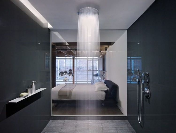 Master Bedroom With Open Bathroom Design Ideas That Unite The Space