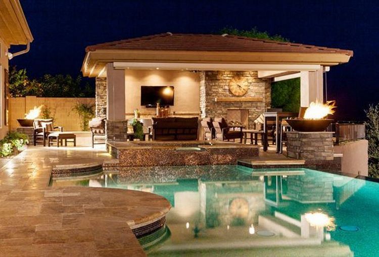 Pool design backyard landscaping ideas