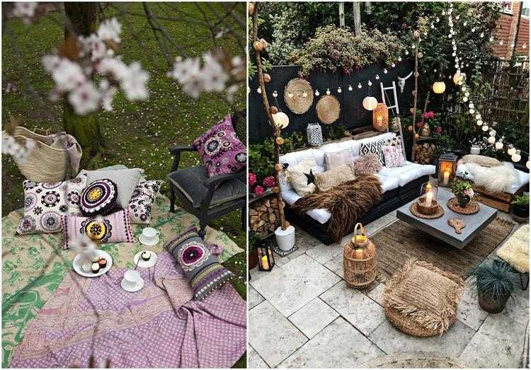 awesome backyard decor ideas Boho patio