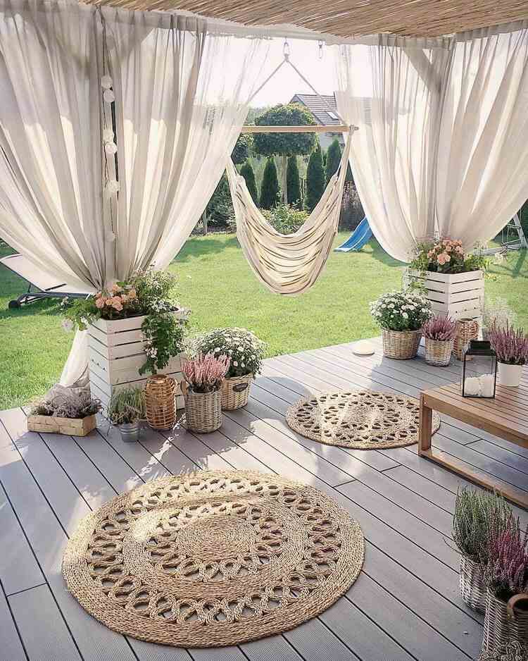 bohemian style outdoor and garden decor ideas