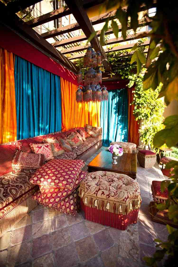 boho garden decor ideas moroccan elements