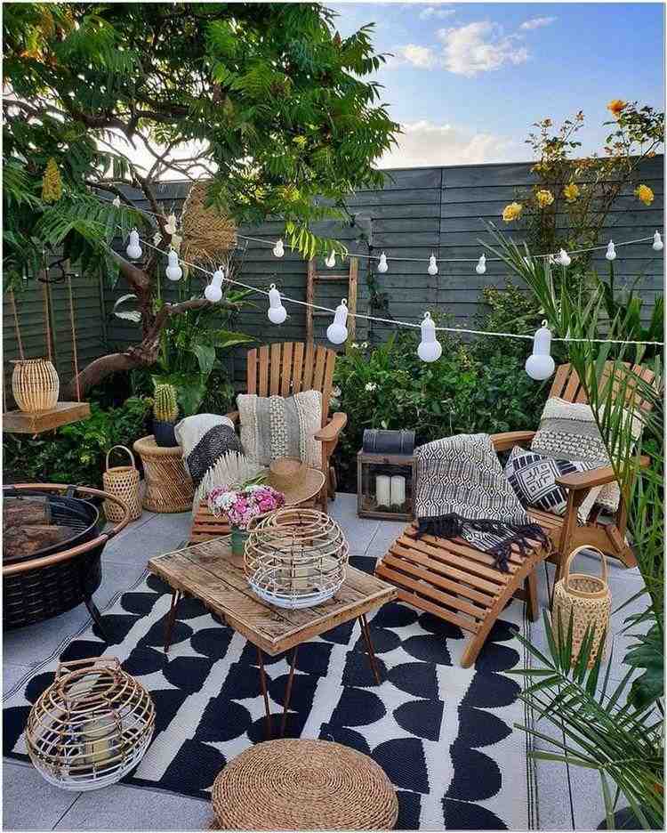 boho patio decor backyard design ideas