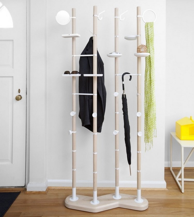 freestanding coat rack original hallway furniture ideas