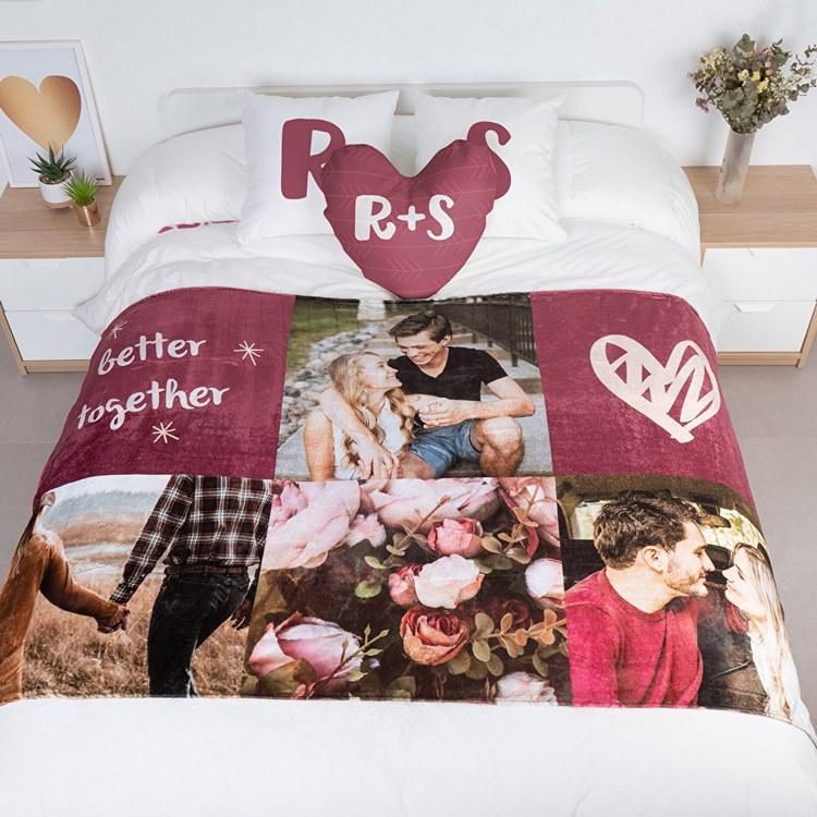 personalised gift ideas bedding set with photo prints