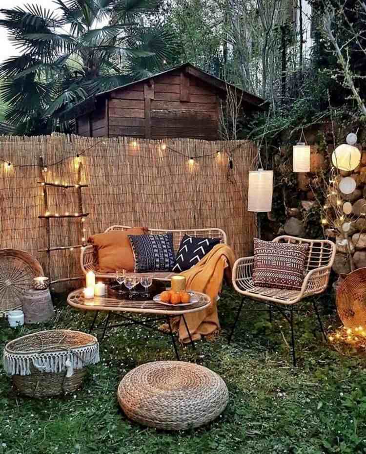 small backyard ideas boho style decor