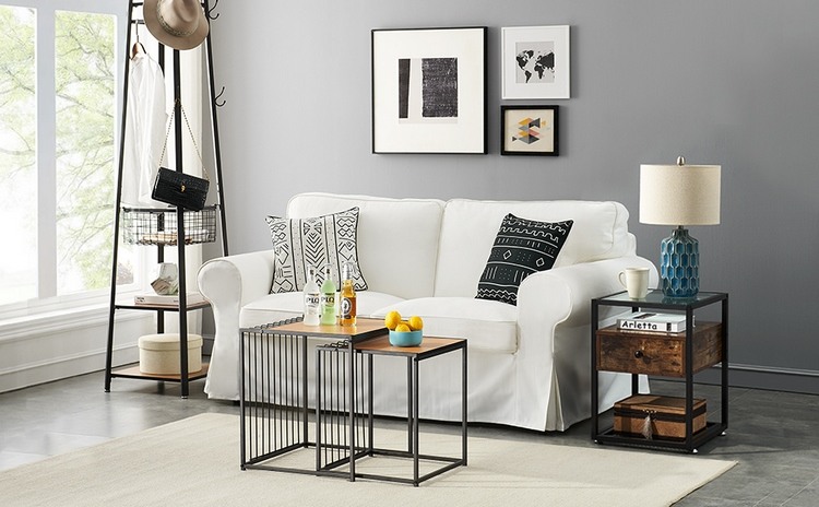 Chic Stackable Nesting Tables small living room furniture