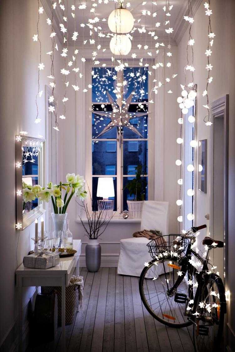Decorate the hallways with string lights