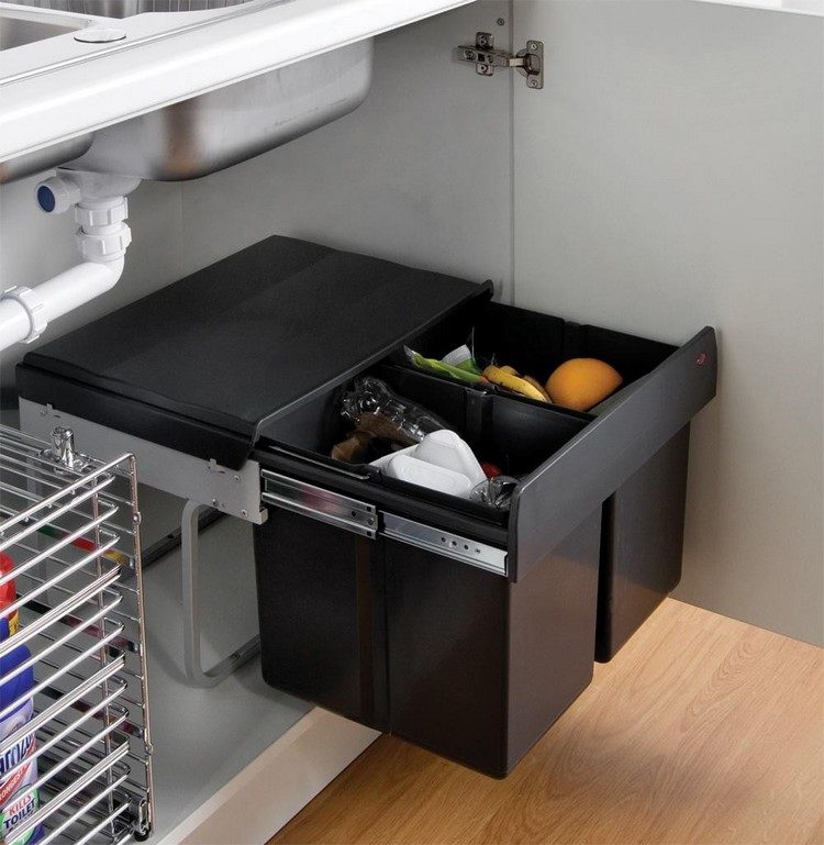 Pull Out Under Sink Trash Can