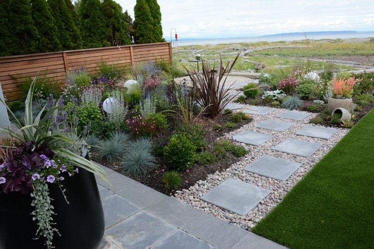 contemporary seaside garden design drought tolerant plants