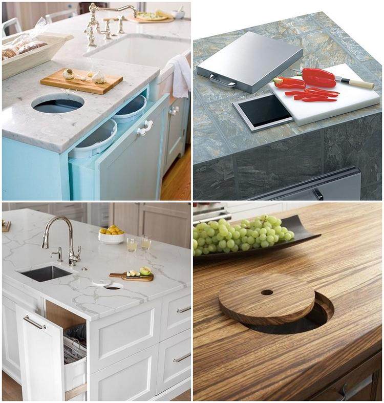 Functional Kitchen Trash Can, Kitchen Island With Trash Hole