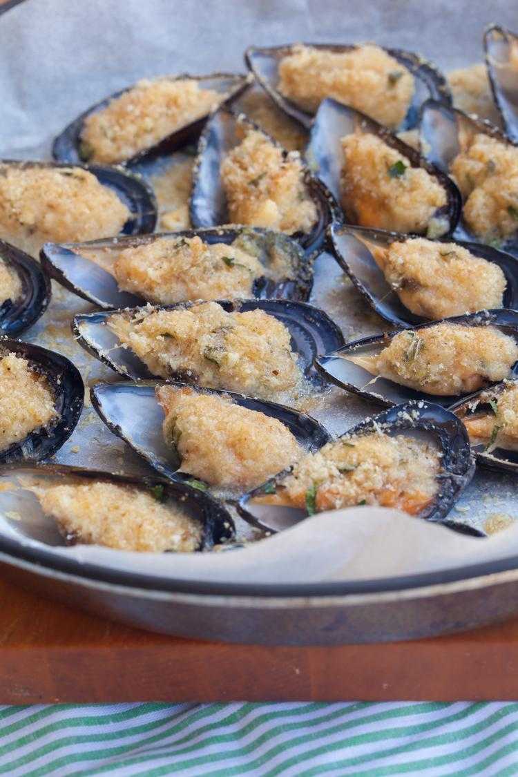 mussels au gratin recipe