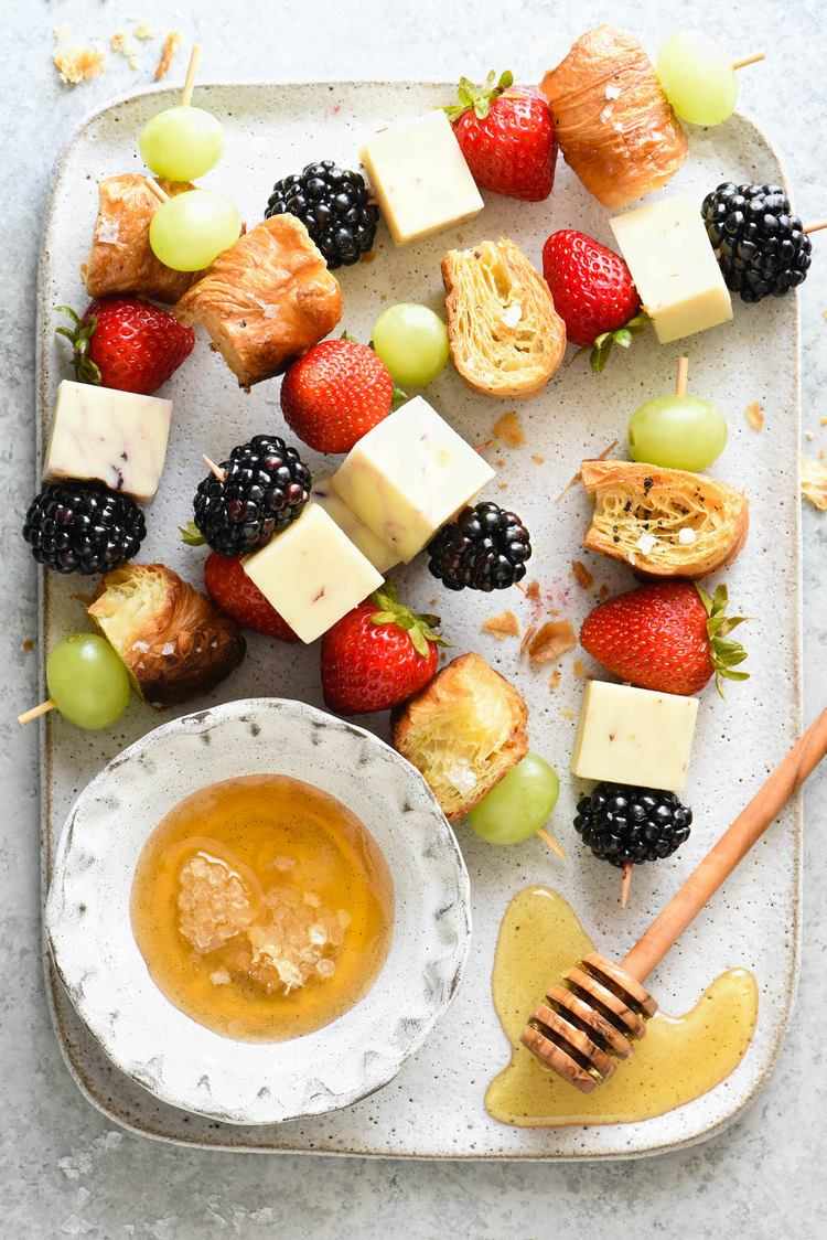 Fruit and Cheese Kabobs ideas summer party food