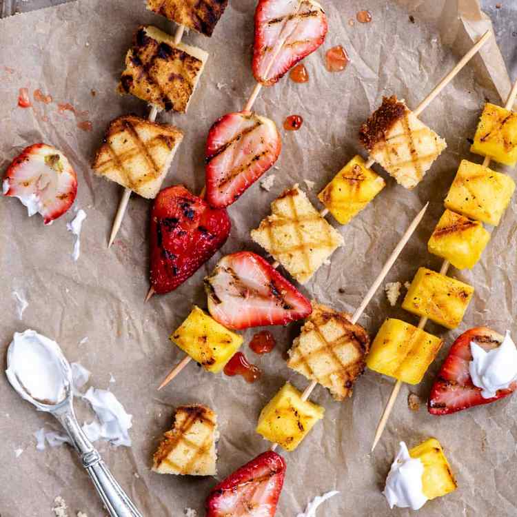 Grilled Shortcake Skewers Recipe