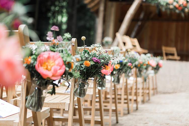 decorate wedding chairs with flowers