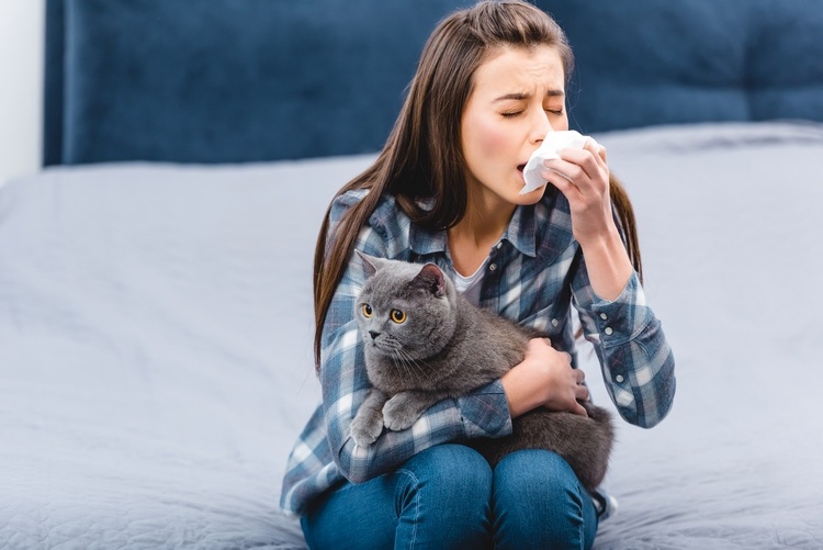 Pets can cause allergies