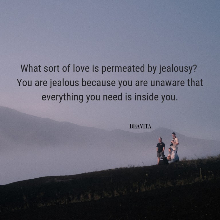 What sort of love is permeated by jealousy
