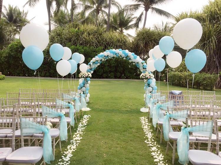 balloons wedding chair decorating ideas