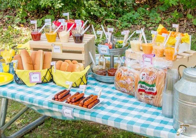 bbq party food table ideas
