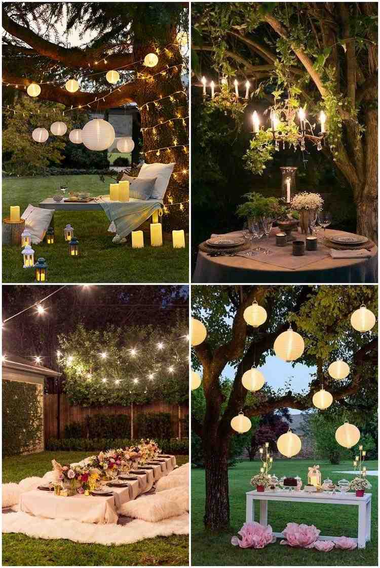 garden party lights ideas create festive mood