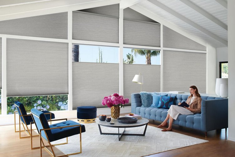 living room window treatment ideas cellular shades