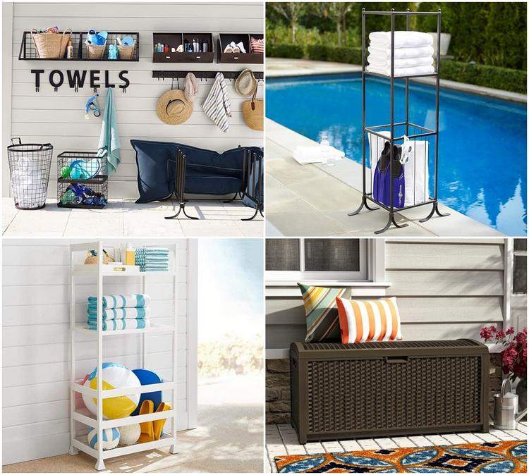 pool towel storage options and types