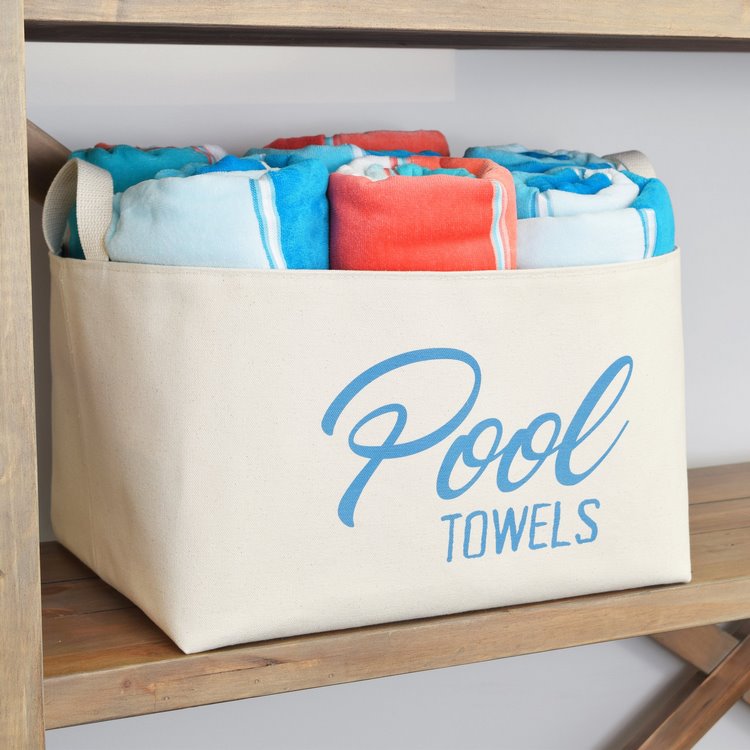 pool towels storage ideas pros and cons