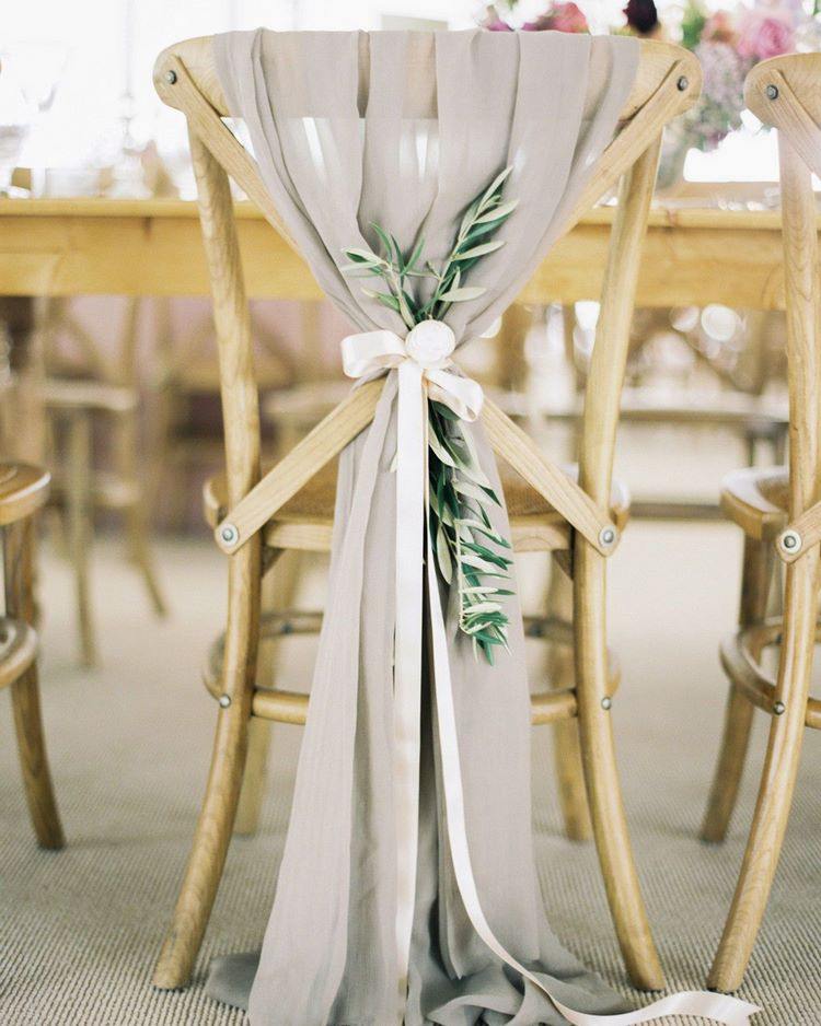 rustic wedding ideas stylish chair decorations