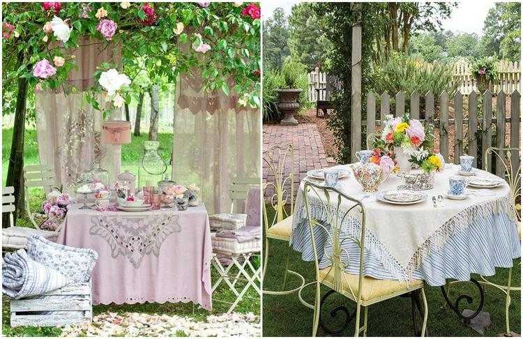 shabby chic decorating ideas for your outdoor party