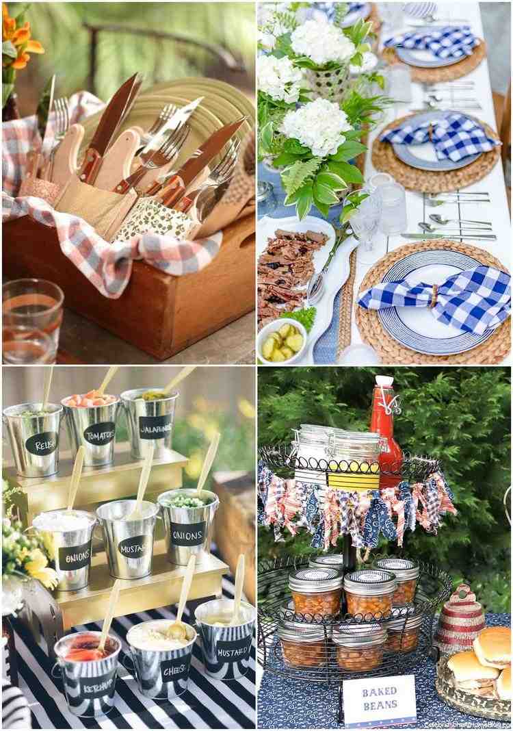 summer garden party ideas decoration table setting food